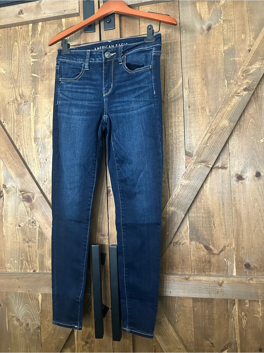 American Eagle Outfitters Dark Blue Skinny Jeans